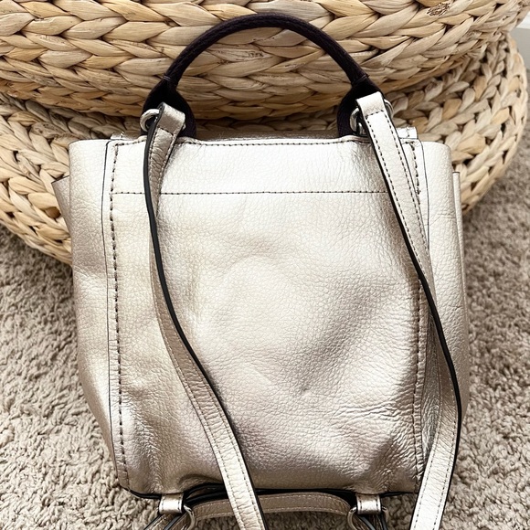 COACH Derby backpack gold metallic drawstring - Picture 5 of 13